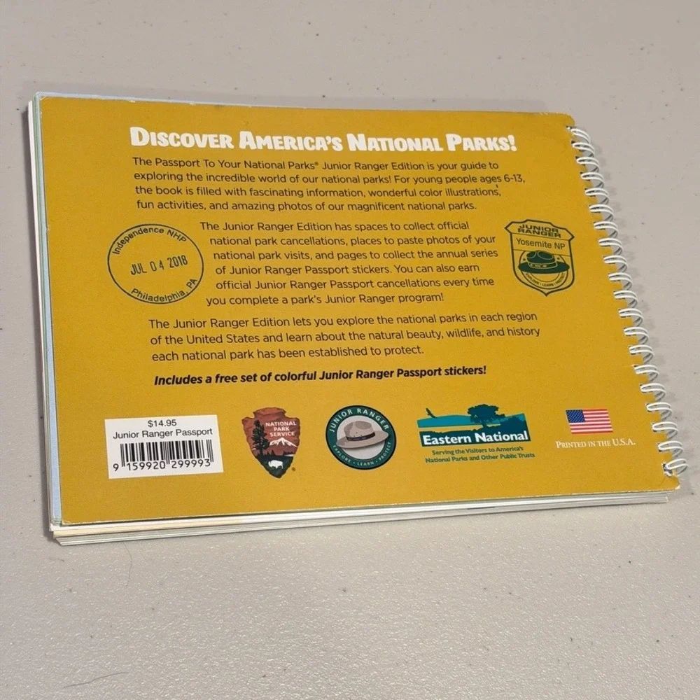 National Parks‎ Junior Ranger Passport Edition OS Kids Travel Summer Vacation